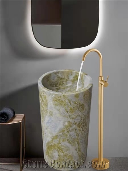 Polished White Marble Vessel Sinks & Basins, Bowl