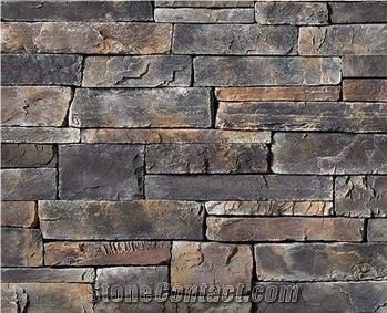 Rusty Slate 4 Strips Culture Stone Panel And Ledge Stone