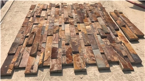 Rusty Slate 4 Strips Culture Stone Panel And Ledge Stone