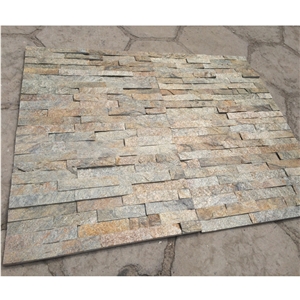 Split Face Cheaper Rusty Quartzite Stacked Stone