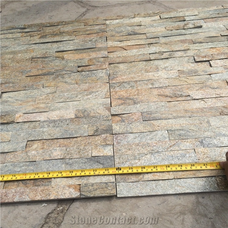 Split Face Cheaper Rusty Quartzite Stacked Stone