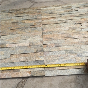 Split Face Cheaper Rusty Quartzite Stacked Stone