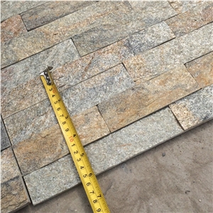 Split Face Cheaper Rusty Quartzite Stacked Stone