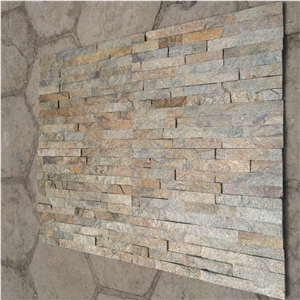 Split Face Cheaper Rusty Quartzite Stacked Stone