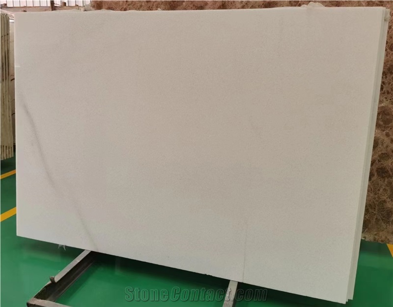 Statuario Snow White Polished Marble Tiles & Slab