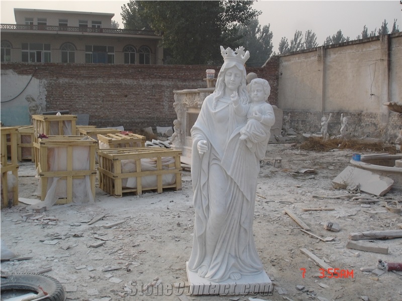 The Virgin Mary Statue & Outdoor Female Deity Carving Statue