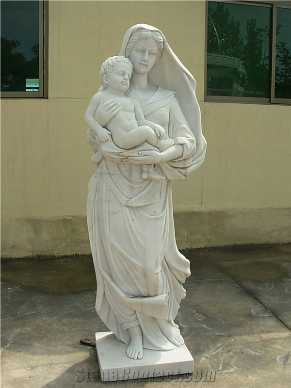 The Virgin Mary Statue & Outdoor Female Deity Carving Statue
