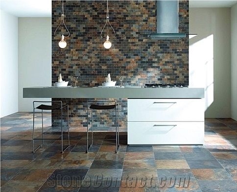 Wholesale China Rusty Slate Tiles,Slate French Pattern