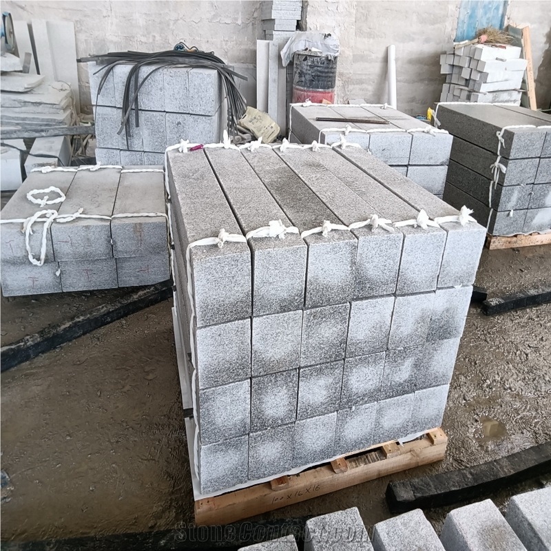 G603 Sesame White Granite Kerbstone Curbstone Roadstone