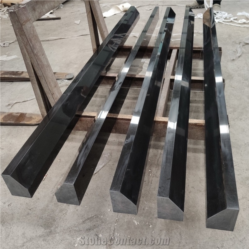 Jet Black Granite Tombstone Kerbs, Borders