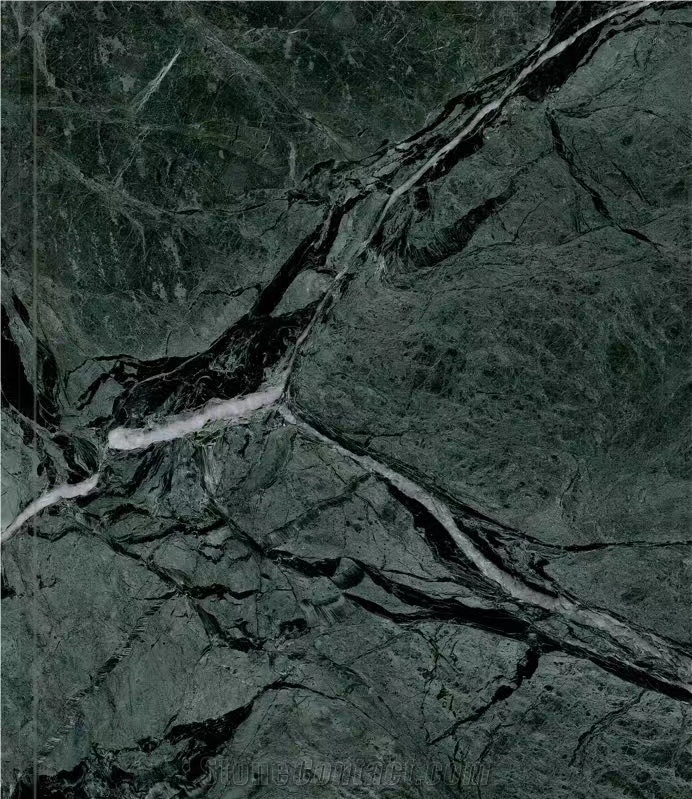 China Green Marble Slab For Reception Room Decoration