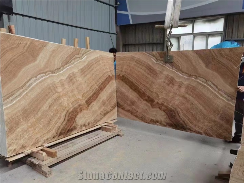 China Wood Grain Marble Yellow Wooden Marble Slabs Tiles