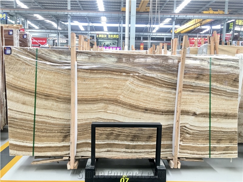 China Wood Grain Marble Yellow Wooden Marble Slabs Tiles