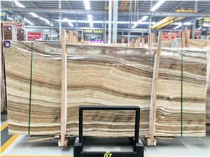 China Wood Grain Marble Yellow Wooden Marble Slabs Tiles