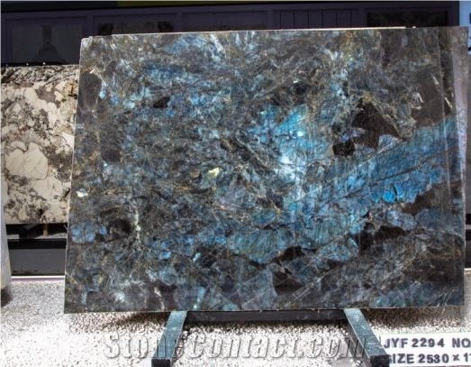 Lemurian Blue Labradorite Blue Granite Slabs Big Crystal