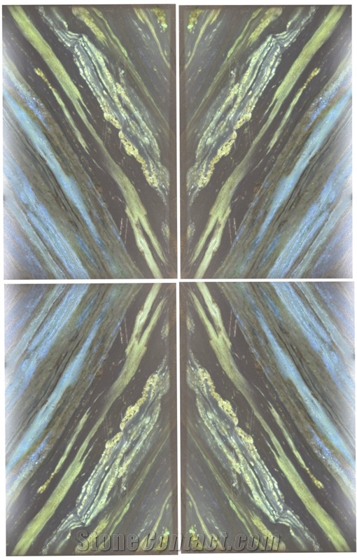 Luxury Blue Crystal Marble Bookmated Design For Wall