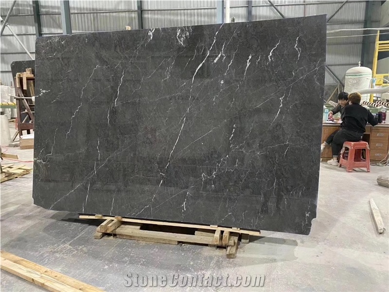 Wyndham Grey Dark Grey Marble Slabs And Tiles Decoration