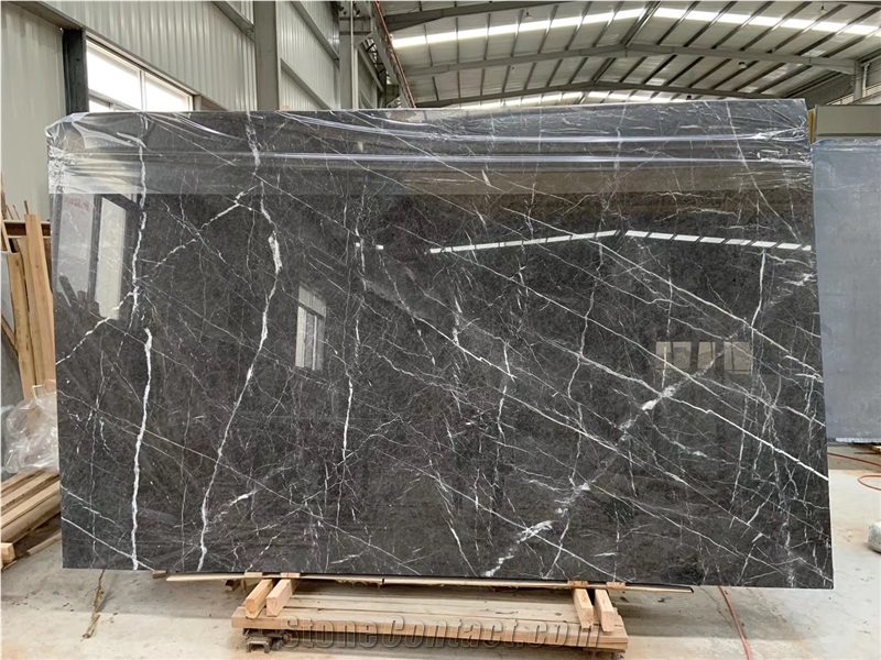 Wyndham Grey Dark Grey Marble Slabs And Tiles Decoration