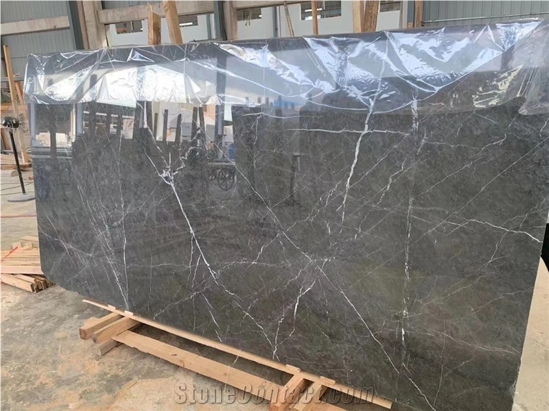Wyndham Grey Dark Grey Marble Slabs And Tiles Decoration
