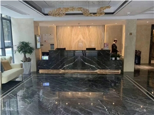 Wyndham Grey Dark Grey Marble Slabs And Tiles Decoration