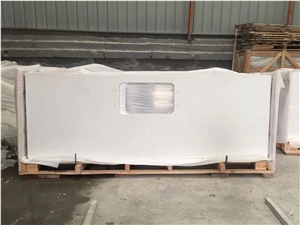 Factory Directly Whole Sale Pure White Countertops Bench Tops