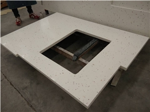 White Galaxy Artificial Quartz Stone Countertops