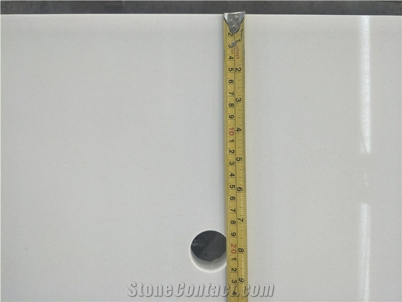 Wholesale Pure White Artificial Quartz Countertop Bench Tops
