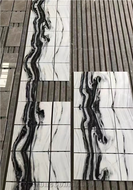 China Panda White Marble Staircase- Steps And Risers