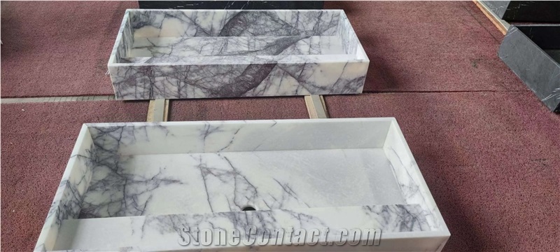 Customized Milas Lilac Marble Sinks