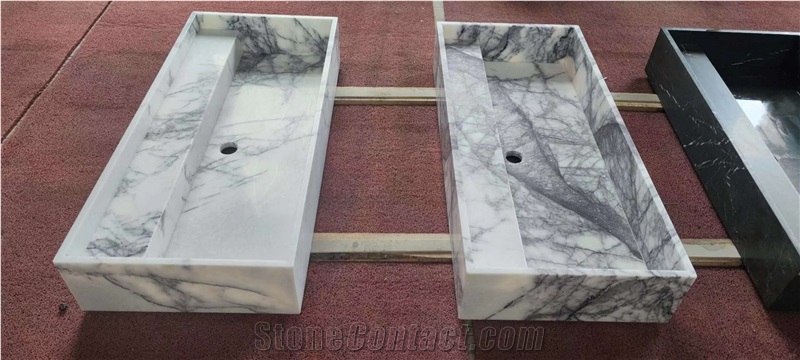 Customized Milas Lilac Marble Sinks