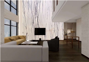 Milas Lilac White Marble Slabs For Wall Background Design