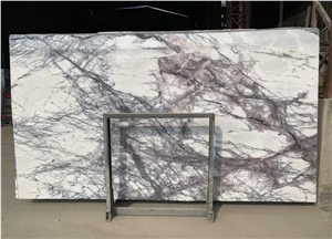 Wall Cladding Book Matched Slabs Milas Lilac Purple Marble