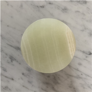 Natural Stone Onyx Green Incense Holder Jar For Home Decor
