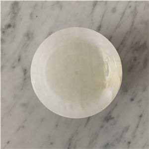 Natural Stone Onyx Green Incense Holder Jar For Home Decor