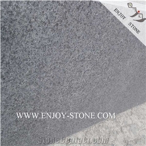 Flamed G684 Fuding Black Pearl Basalt Covering Tiles