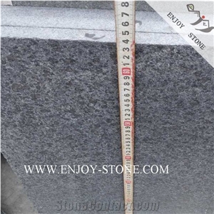 Flamed G684 Fuding Black Pearl Basalt Covering Tiles