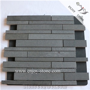 Grey Basalt Mosaic Tiles, Lava Stone Mosaic Tiles