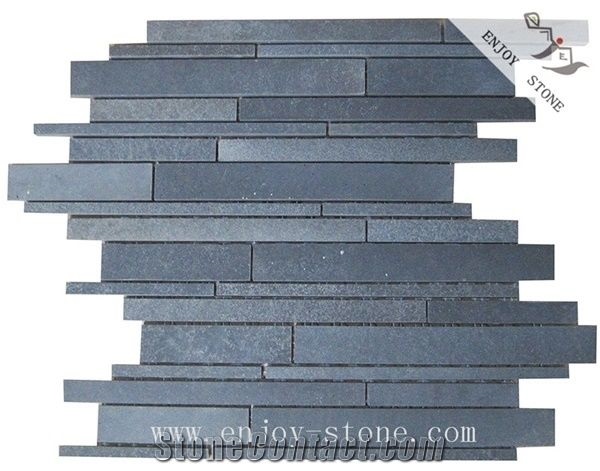 Grey Basalt Mosaic Tiles, Lava Stone Mosaic Tiles