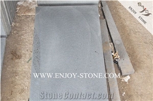 Hainan Black Bluestone With Cat Paws/Sawn Cut Tiles