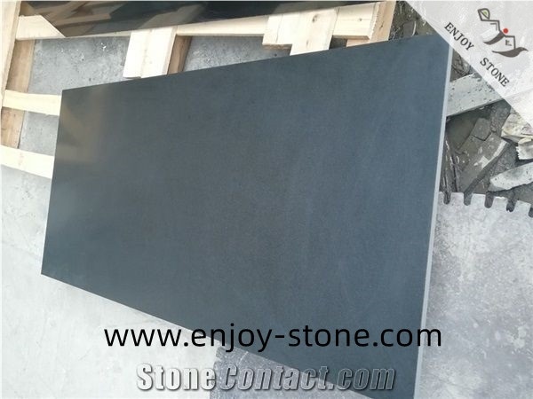Honed Hebei Black Granite/ Absolute Black/ Slabs & Tiles
