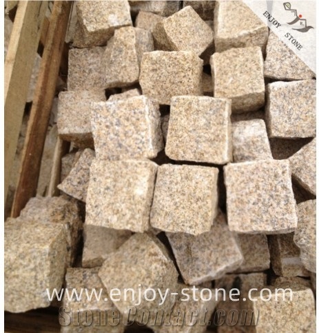 Natural Split Cube/Cobble G682 Yellow Rustic,Flooring/Pavers