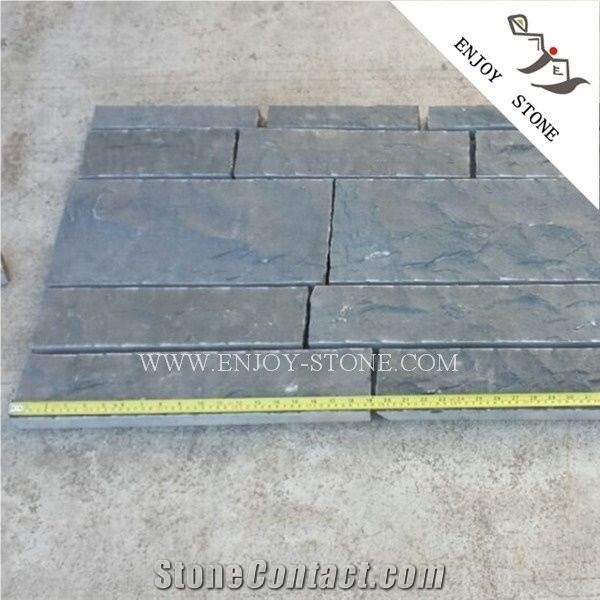 Natural Split  Zhangpu Black Basalt For Walling, Flooring