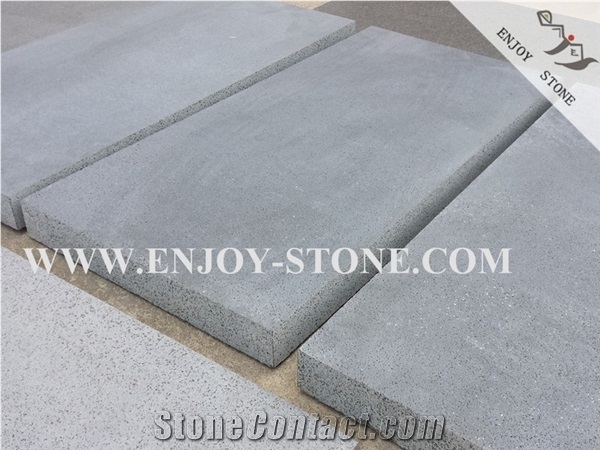 Semi-Honed Zhangpu Grey Basalt, Wall Cladding , Paving Tiles