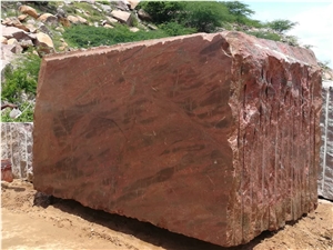 Red Granite Blocks
