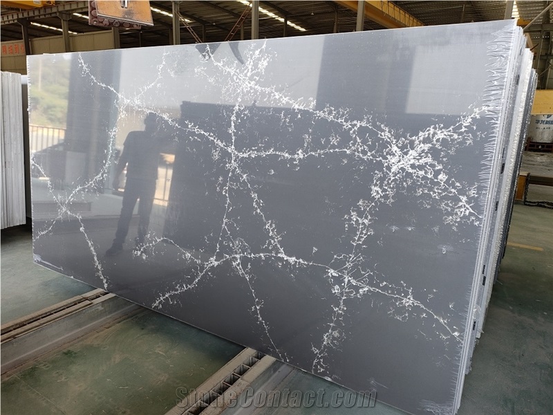 Nero Calacatta Quartz Slabs Engineered Stone