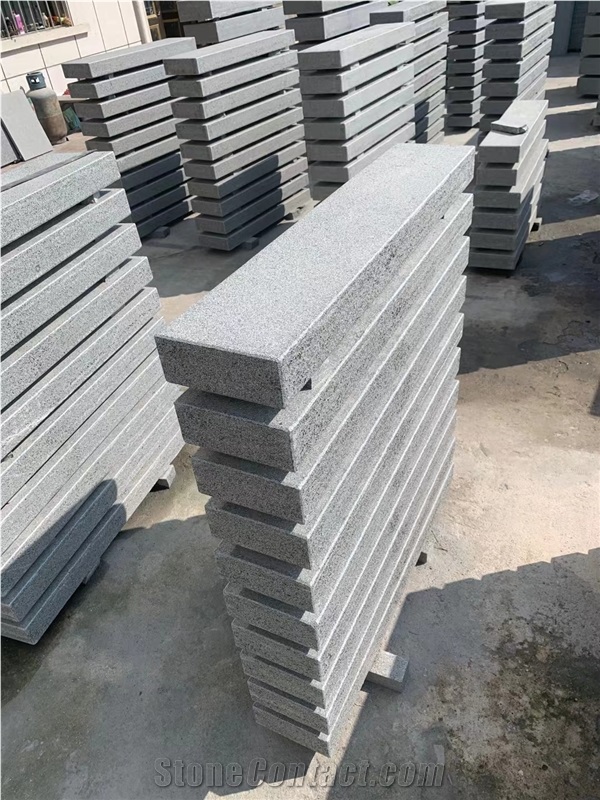 G654 Dark Grey Granite Block Step Stair Exterior Granite Step