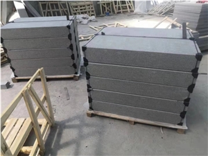 G654 Dark Grey Granite Block Step Stair Exterior Granite Step