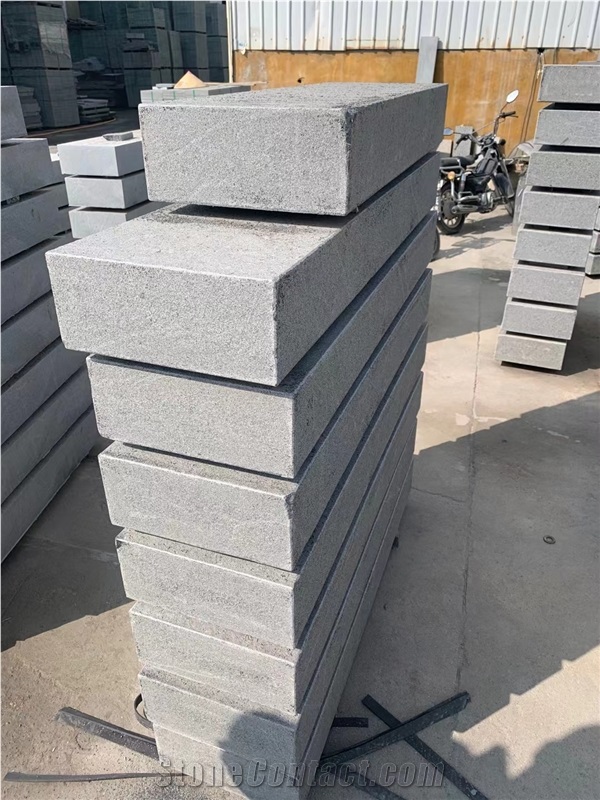 G654 Dark Grey Granite Block Step Stair Exterior Granite Step