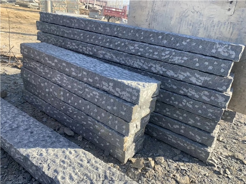 G654 Dark Grey Granite Pineappled Surface Fence And Palisade