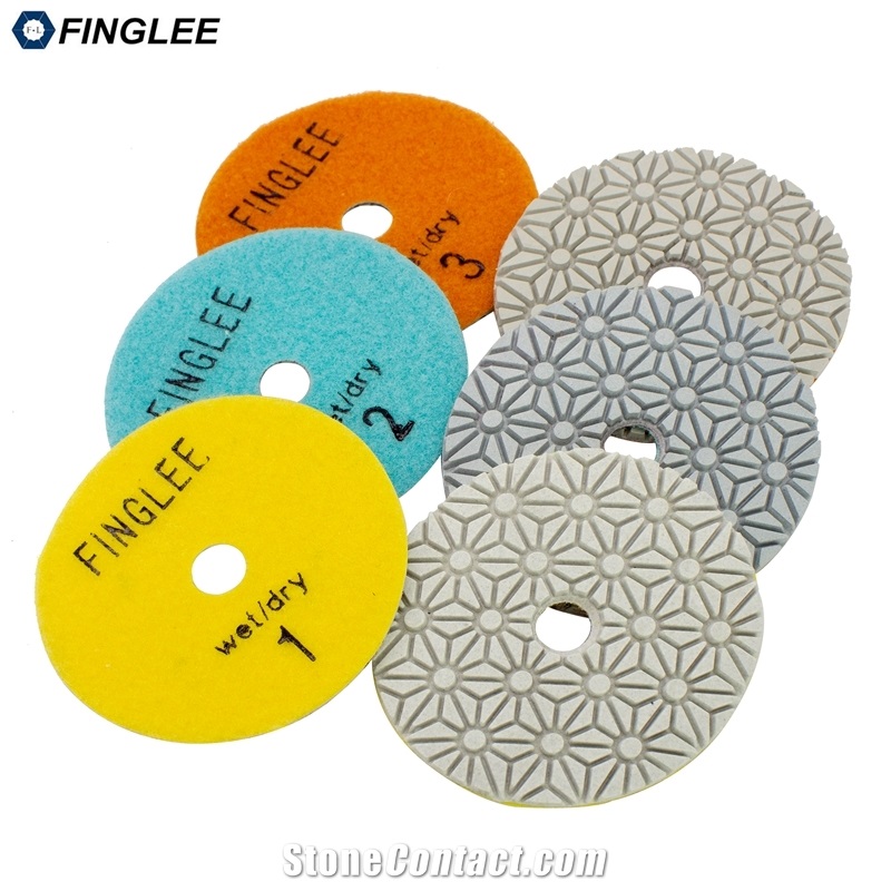 3 Steps Dry/Wet Polising Pad Quartz Granite